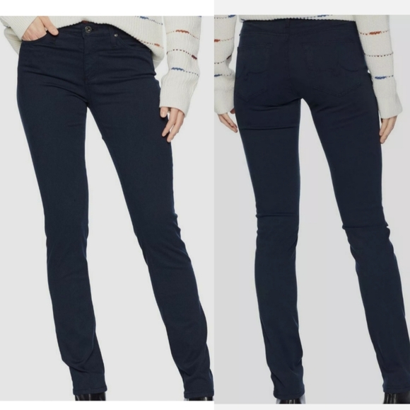 AG Adriano Goldschmied Women's Prima Cigarette Leg Jeans in Midnight Navy 27 - Picture 1 of 9